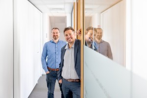 Wouter Degrève, voorzitter van CM Vlaanderen, en Benjamin Vandervoort, directeur Netwerk Limburg